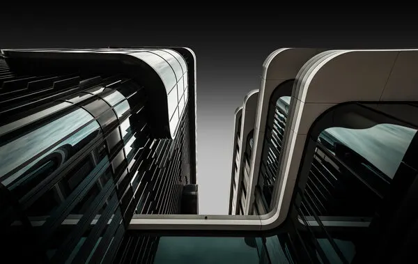 Sleek Architectural Curves, wall art by Jörg  Vollrath