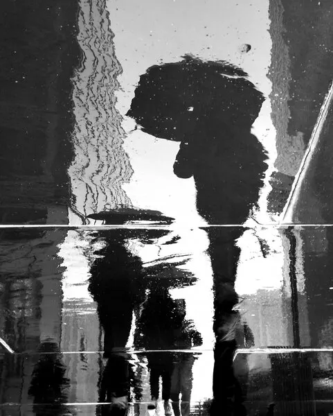 City Rain Reflections, wall art by Ivan Lesica