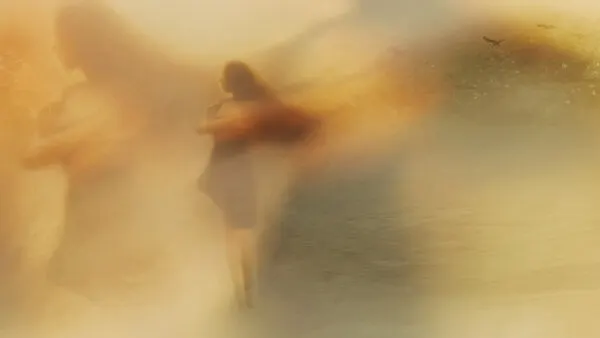 Woman in Golden Mist, wall art by Sherin.Abdou