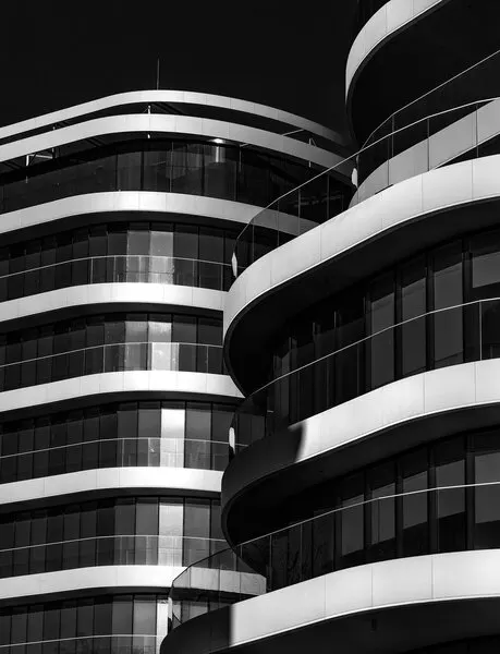 Modern Architectural Curves, wall art by Jef Van den Houte