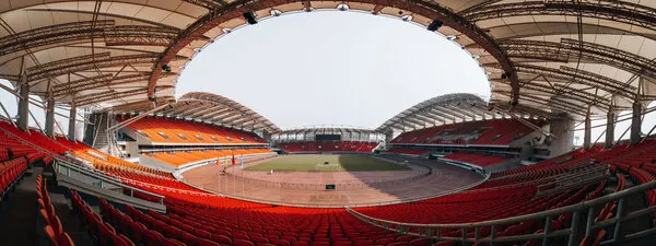 Empty Sports Stadium, wall art by Ruochen Shen