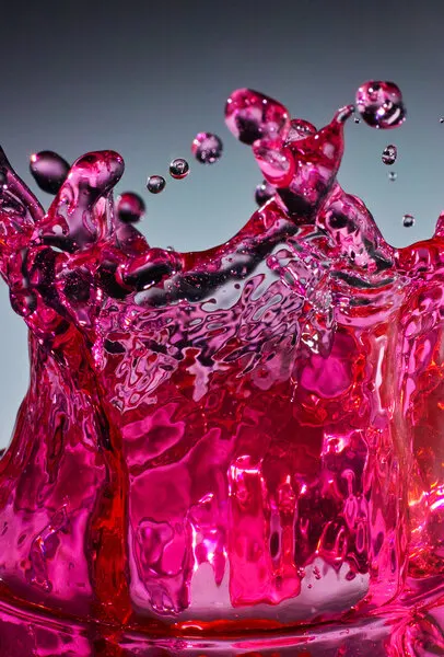 Vibrant Pink Splash, wall art by TOSHIO TANEDA