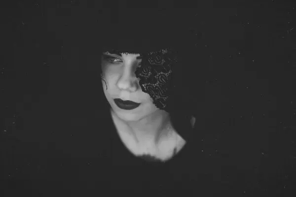 Mysterious Lace Portrait, wall art by Moreno