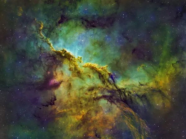 Vibrant Cosmic Stream, wall art by TaranSohal