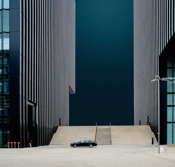 Geometric City Car, wall art by Hans Günther