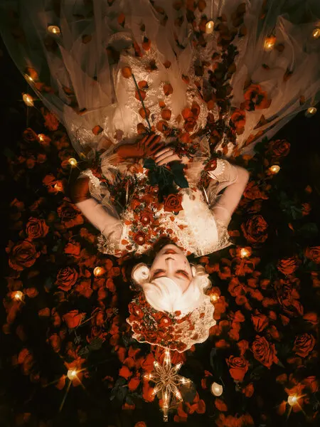 Baroque Woman Rose Dream, wall art by Rihito(Licht)