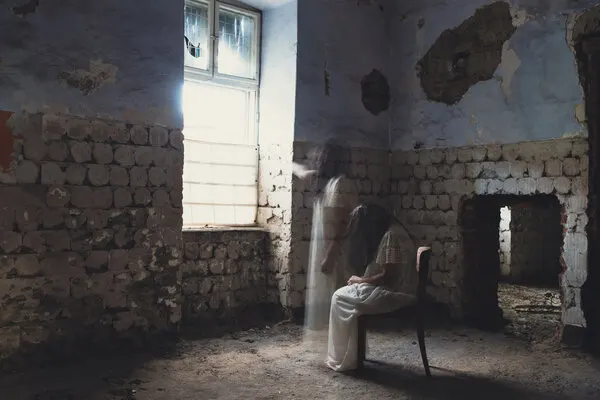 Ghostly Presence in Decay, wall art by Eros Erika