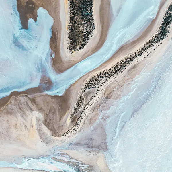 Blue Desert Flow, wall art by Frank Ma