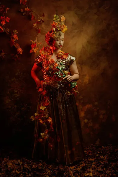 Autumn Fantasy Portrait, wall art by Ineke Mighorst