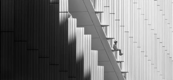 Urban Geometry Contemplation, wall art by Huib Limberg