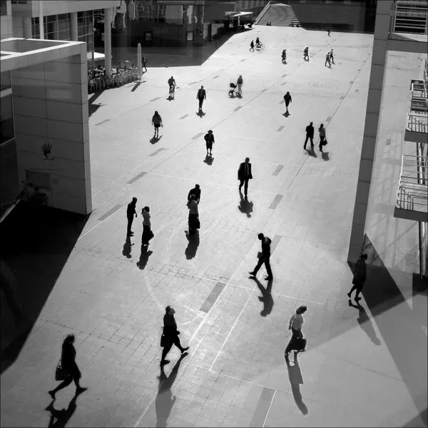 City Square Silhouettes, wall art by Huib Limberg