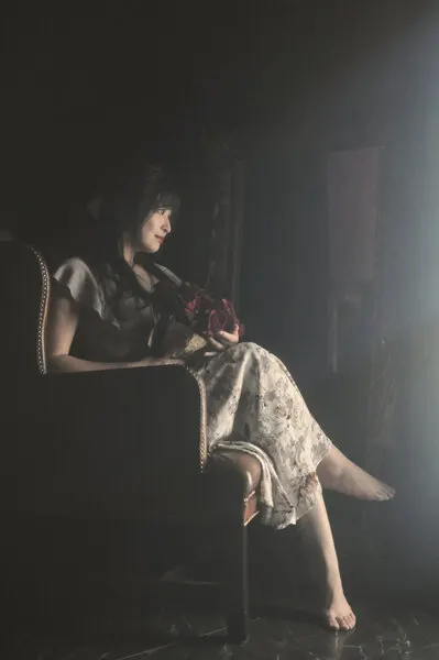 Pensive Woman Soft Light, wall art by Blue_Rose