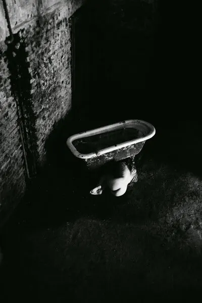Dark Bathtub Child, wall art by Moreno