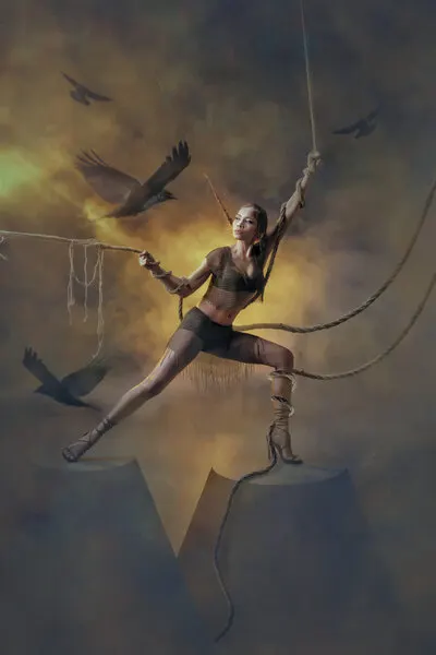 Climbing to the Light, wall art by Ajar Setiadi