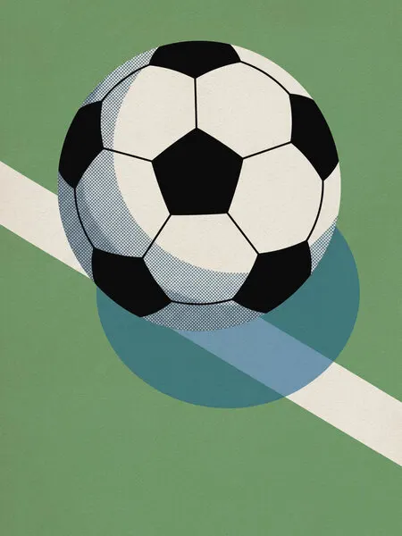 Classic Soccer Ball, wall art by Andreas Magnusson