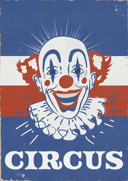 Classic Circus Clown, wall art by Nicholas
