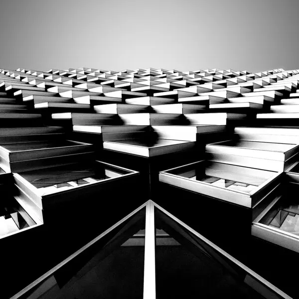 Sharp Architectural Pattern, wall art by Wilma Wijers Smeets