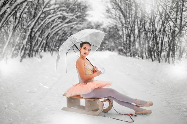 Ballerina Winter Dream, wall art by iuliana pasca