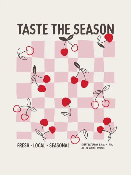 Taste The Season Cherries, wall art by Alexandra Weise