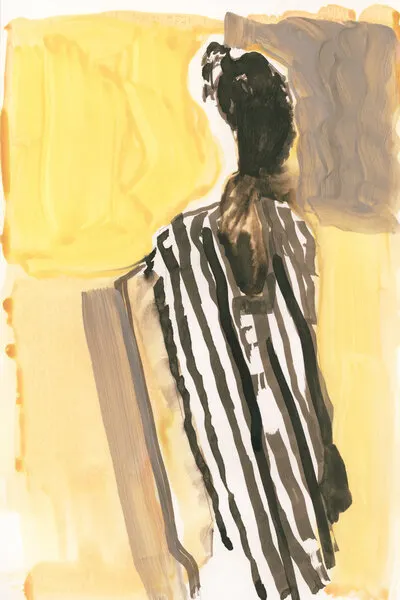 Modern Striped Figure, wall art by casa cartissi