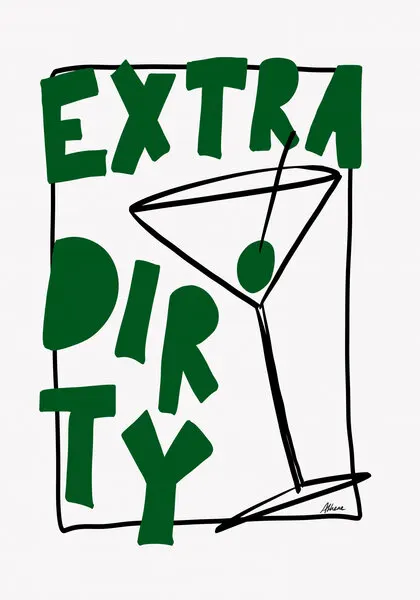 Extra Dirty, wall art by Athene Fritsch
