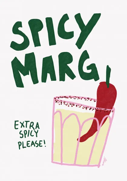 Spicy Margarita, wall art by Athene Fritsch
