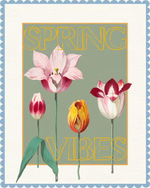 Spring Tulips Vibes, wall art by Wild Violets