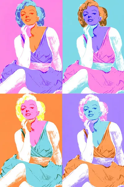 Retro Pop Art Beauty, wall art by Treechild