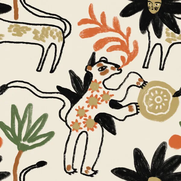 Whimsical Woodland Creatures, wall art by Raipa Studio