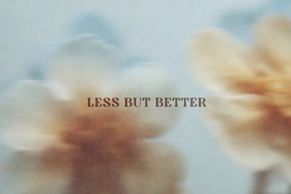 Less But Better Blooms, wall art by Treechild