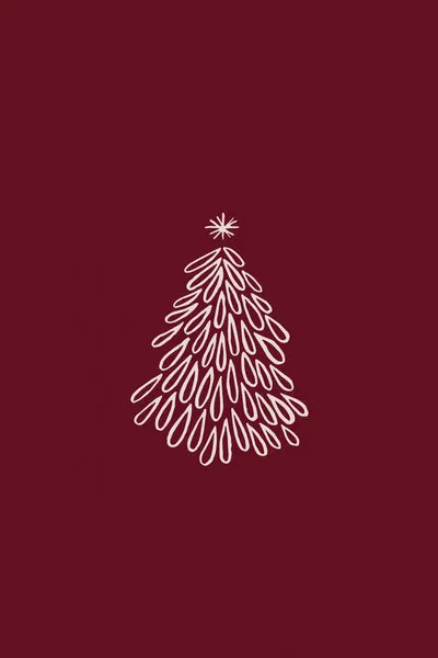 Elegant Holiday Tree, wall art by Karen Menzenbach