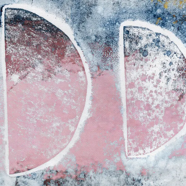 Soft Pink Blue Abstract, wall art by Dina Dankers
