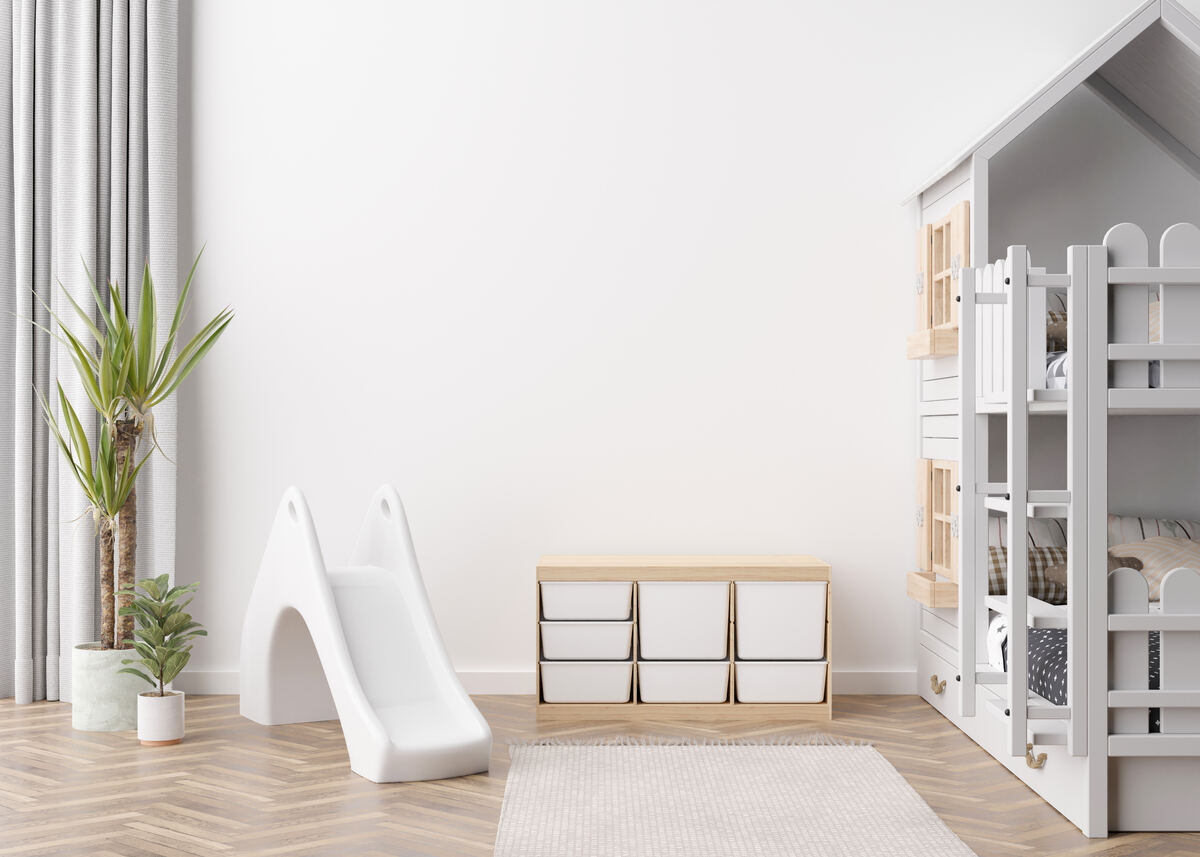 Set shown in a kids’ room