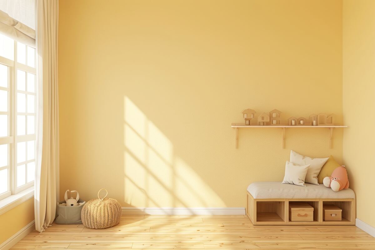 Set shown in a playroom